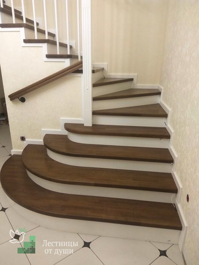 Особенности лестниц с забежными ступенями