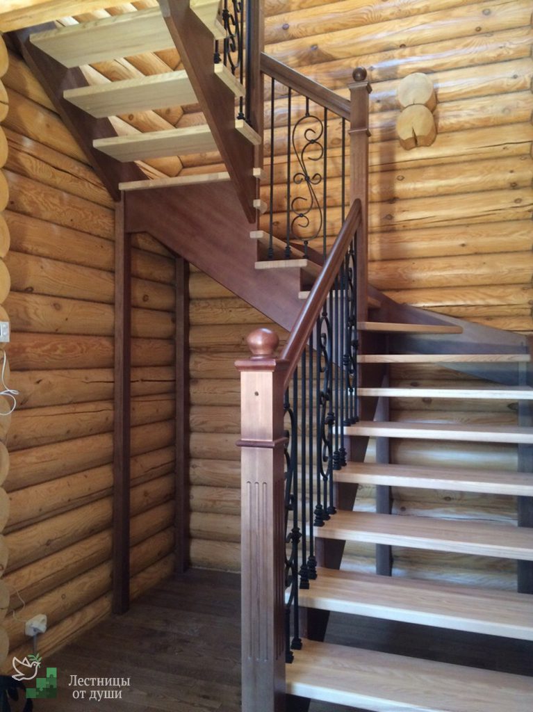 Опорные столбы деревянных лестниц | Лестницы от души